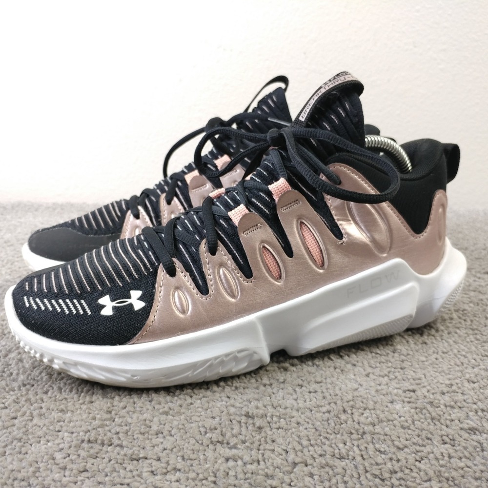 Under Armour Flow Breakthru 4 Womens Size 9 Metallic Pink Basketball Shoes